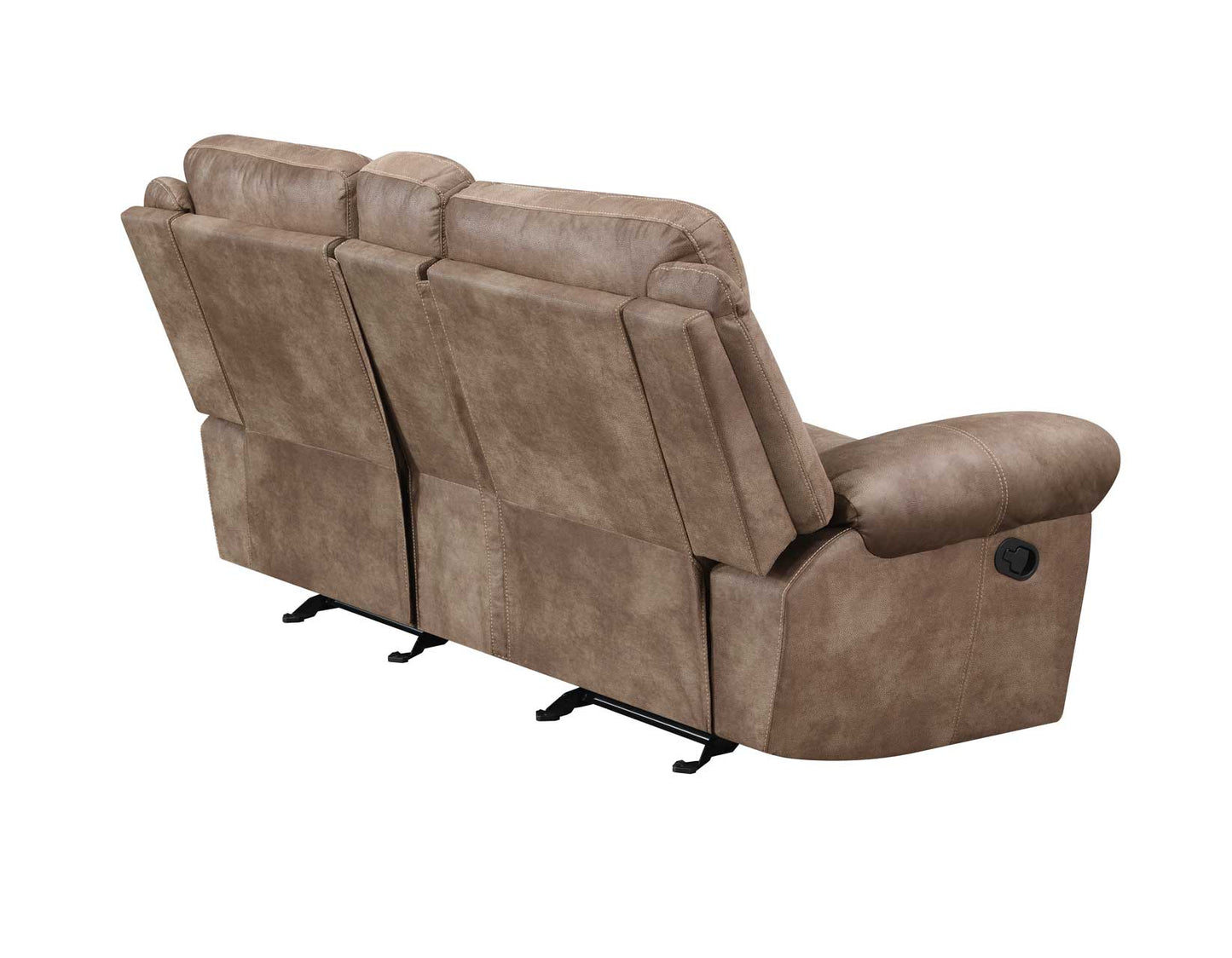 Nashville Manual Glider Recliner Console Loveseat