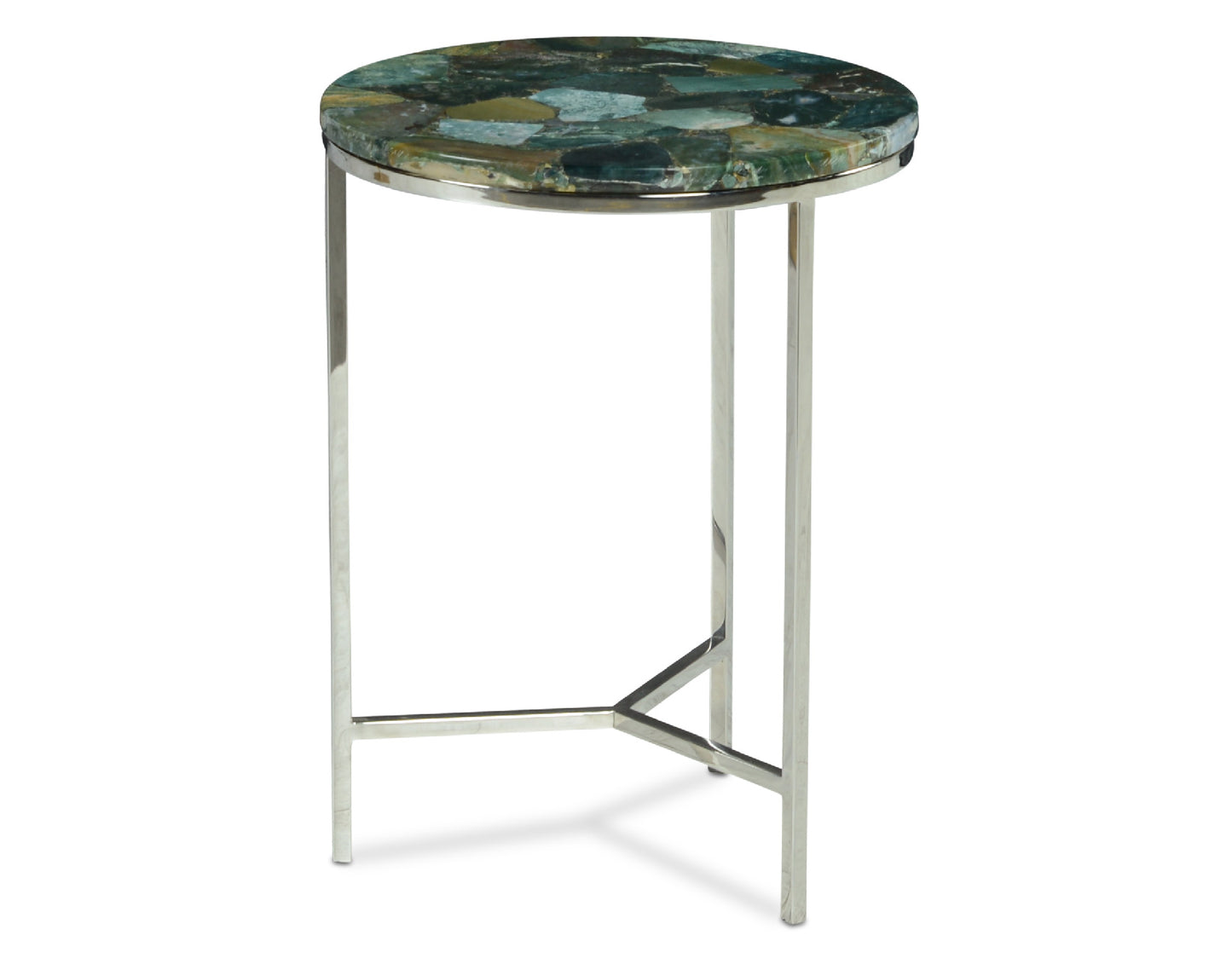 Foster Green Jasper Top Chairside Table