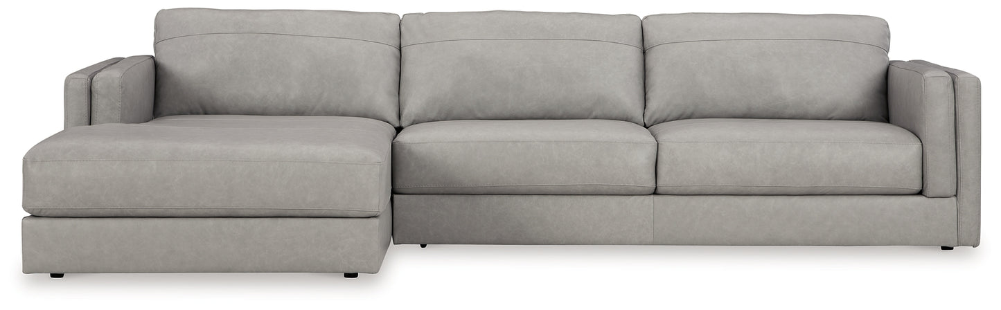 Amiata 2-Piece Sectional with Ottoman