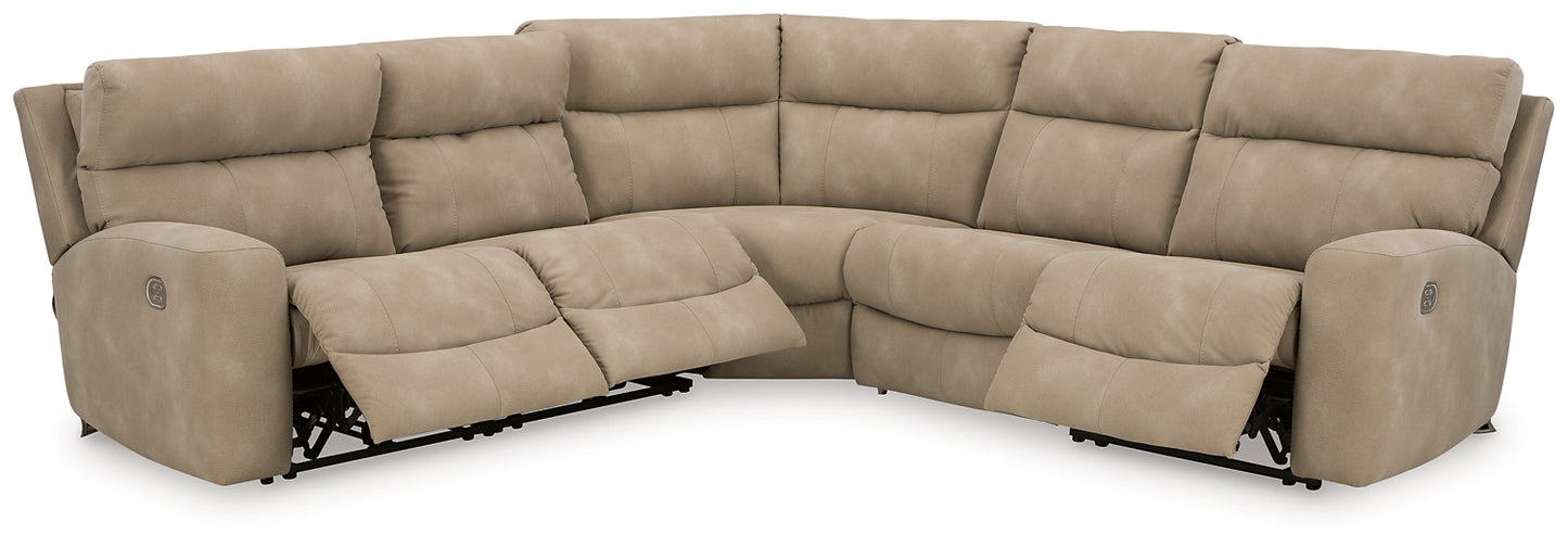 Next-Gen DuraPella 5-Piece Power Reclining Sectional