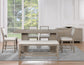 Lily 6-Piece Counter Dining Set