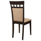 Gabriel Closed Back Dining Side Chair Cappuccino (Set of 2)