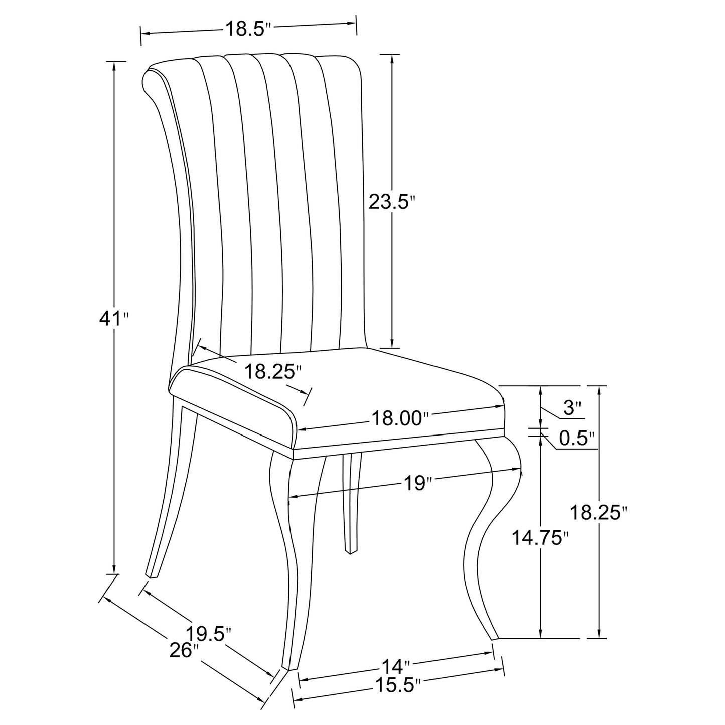 Betty Velvet Upholstered Dining Side Chair Blue (Set of 4)