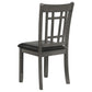 Lavon Wood Dining Side Chair Medium Grey (Set of 2)