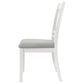 Hollis Cross Back Wood Dining Side Chair White (Set of 2)