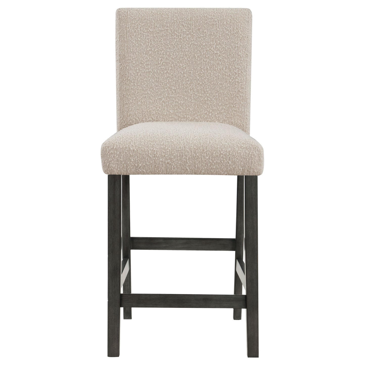 Alba Boucle Upholstered Counter Chair Beige (Set of 2)