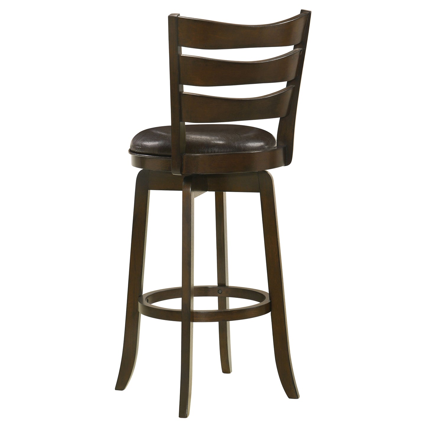 Murphy Wood Pub Height Swivel Bar Chair Dark Brown