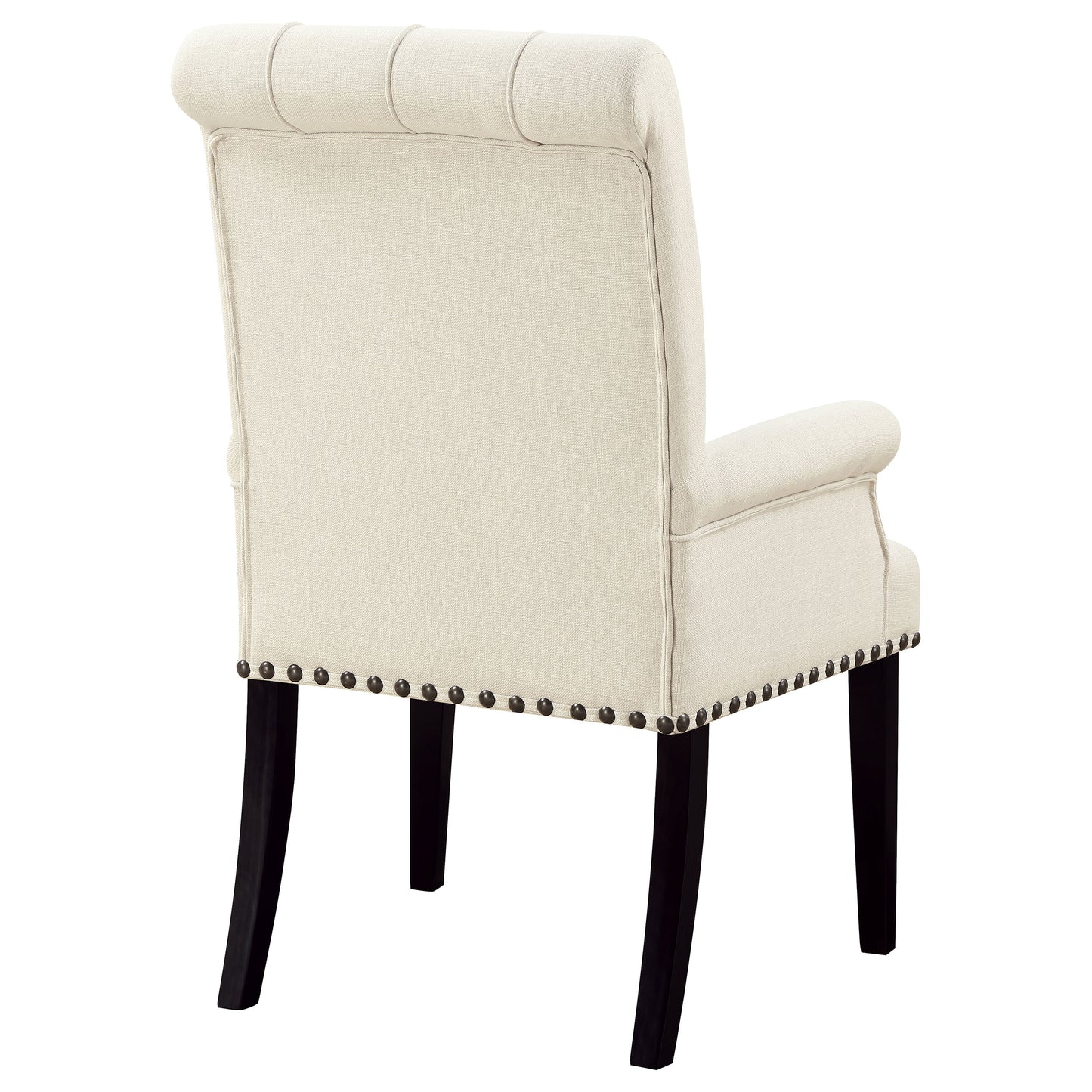 Alana Fabric Upholstered Dining Arm Chair Beige