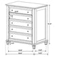 Sandy Beach 5-drawer Bedroom Chest Black