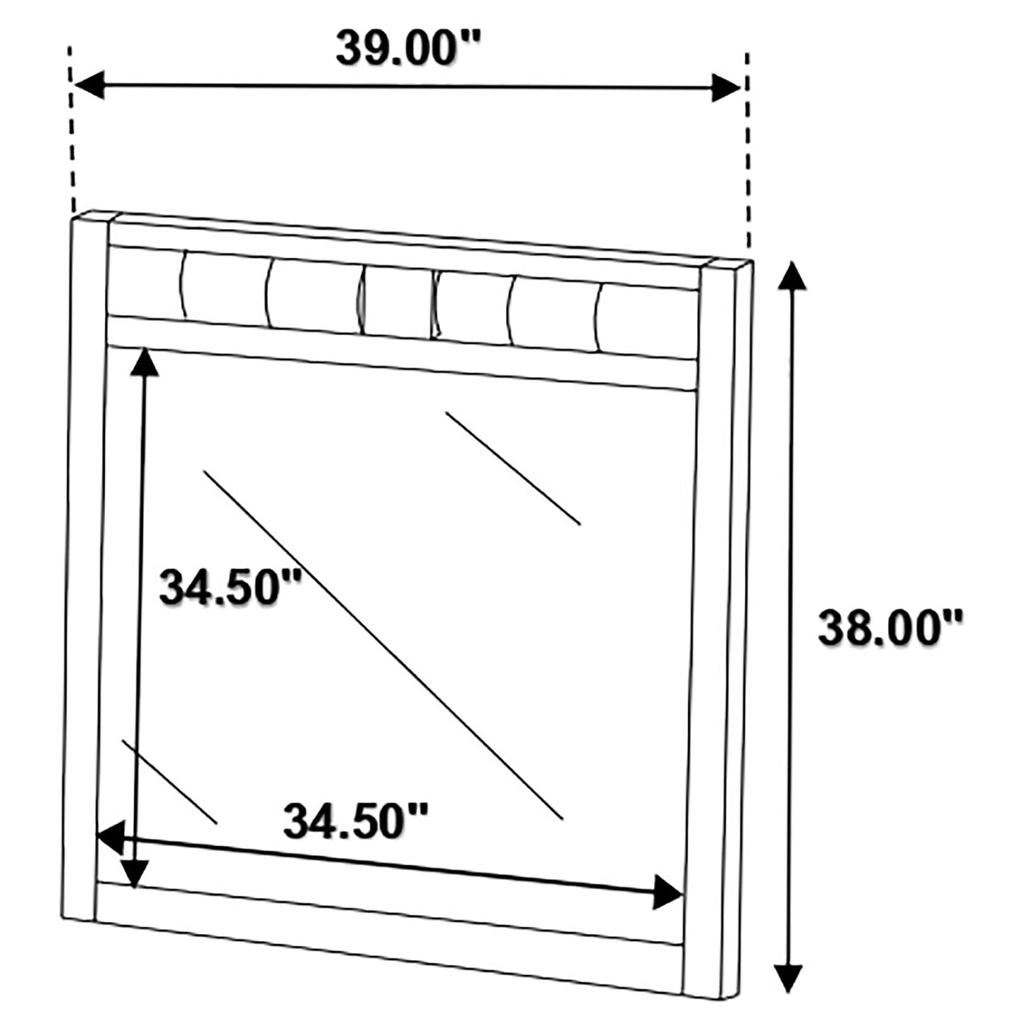 Carlton Dresser Mirror Cappuccino