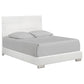 Felicity Wood California King Panel Bed White High Gloss