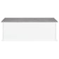 Alma 3-drawer Storage Bench White and Weathered Grey