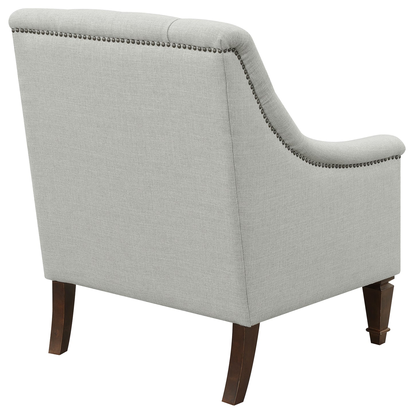 Avonlea Fabric Upholstered Sloped Arm Chair Grey Fabric