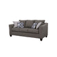 Salizar Upholstered Flared Arm Sofa Charcoal Grey