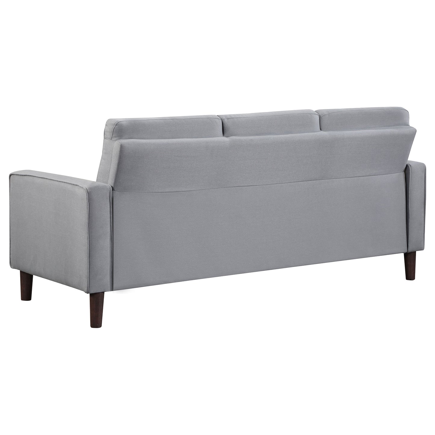 Bowen 2-piece Upholstered Track Arm Tufted Sofa Set Grey