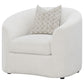 Rainn Boucle Upholstered Sloped Arm Accent Chair Latte