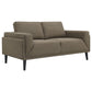 Rilynn Upholstered Track Arm Loveseat Brown