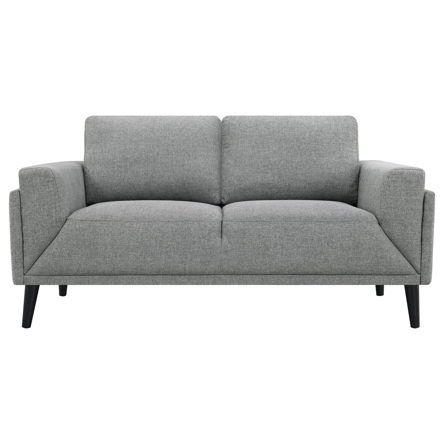 Rilynn 2-piece Upholstered Track Arm Sofa Set Grey