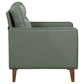 Jonah Upholstered Track Arm Accent Chair Green