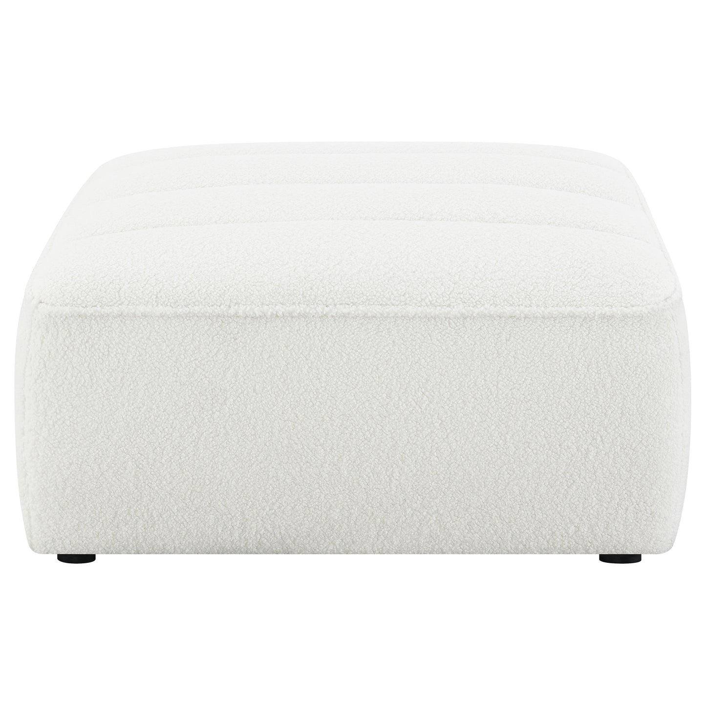 Sunny Square Upholstered Ottoman Natural