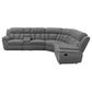 Bahrain 6-piece Modular Reclining Sectional Sofa Charcoal