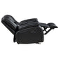 Camila Upholstered Glider Recliner Chair Black