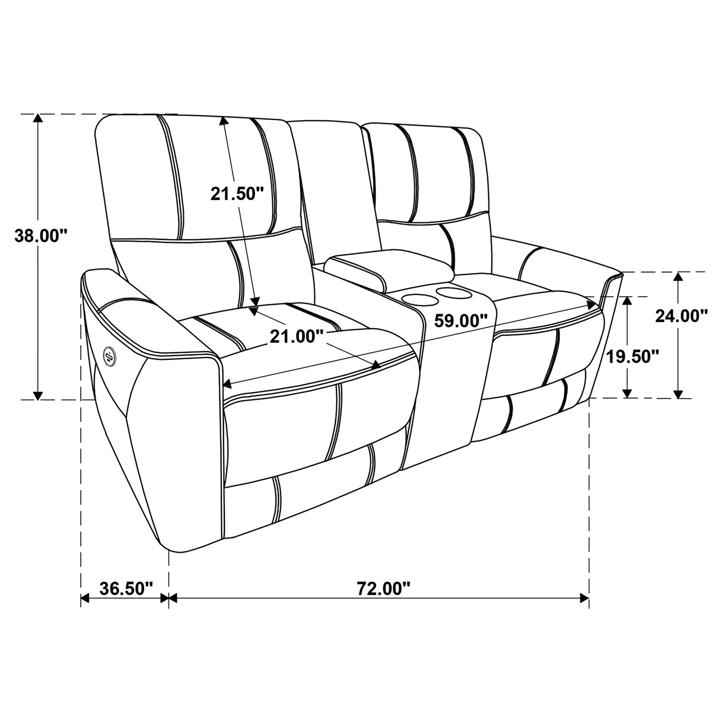 Greenfield 3-piece Power Reclining Sofa Set Dove Grey