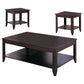 Brooks 3-piece Rectangular Coffee Table Set Cappuccino