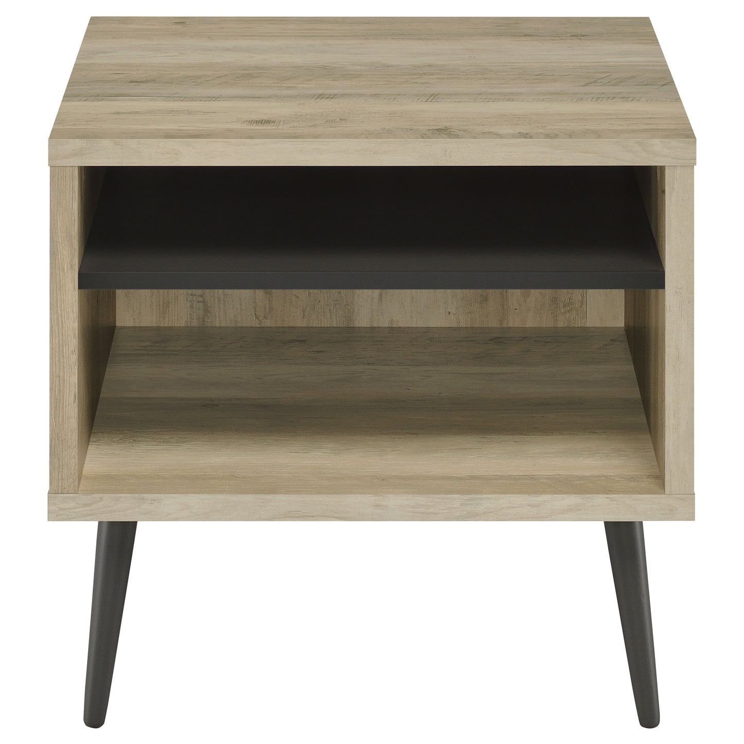 Welsh Square Engineered Wood Side End Table Distressed Pine