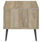 Welsh Square Engineered Wood Side End Table Distressed Pine