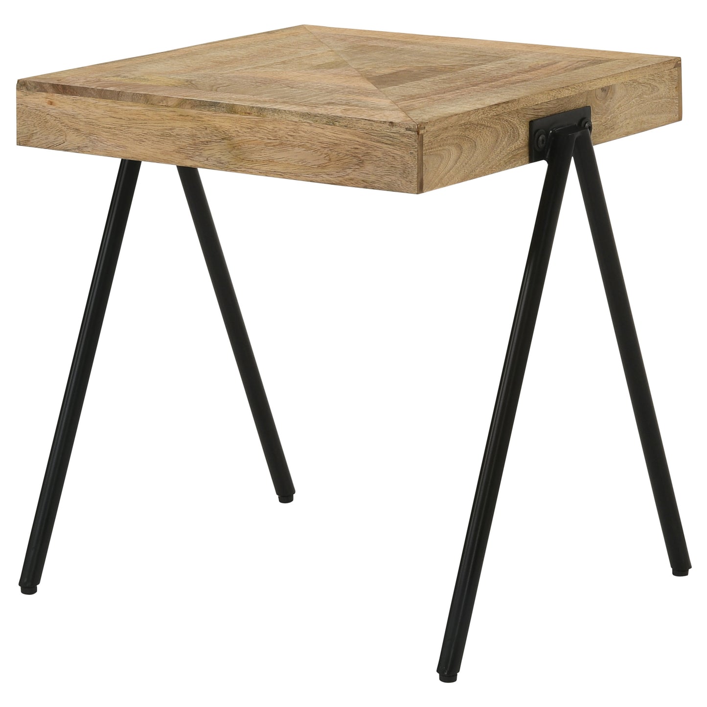 Avery Square Solid Mango Wood Side End Table Natural