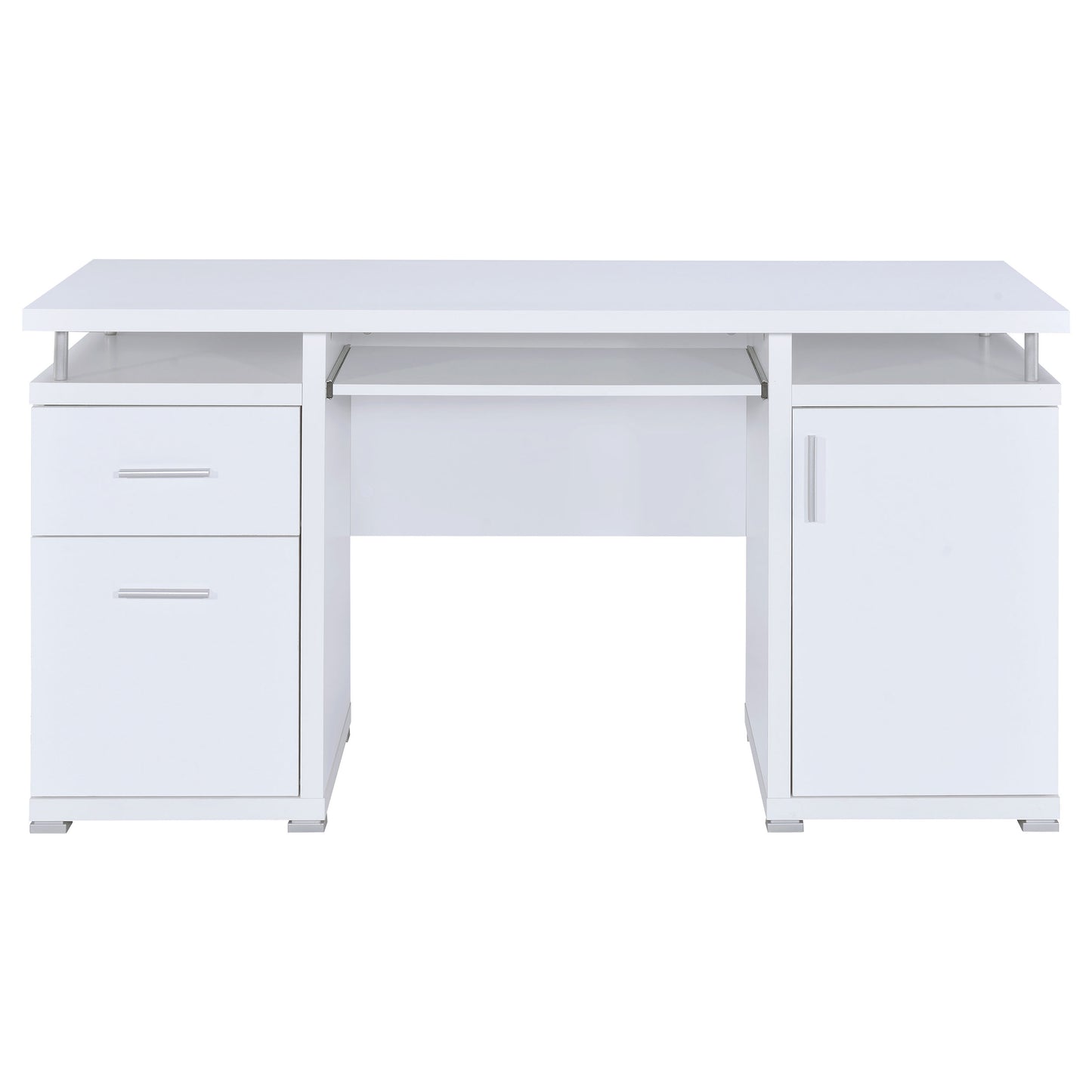 Tracy 55-inch 2-drawer Office Computer Desk White