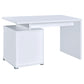 Irving 47-inch 2-drawer Office Computer Desk White