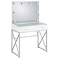 Eliza Vanity Set with Lighting & Stool White and Chrome