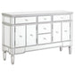 Duchess 5-drawer Mirrored Storage Accent Cabinet Silver